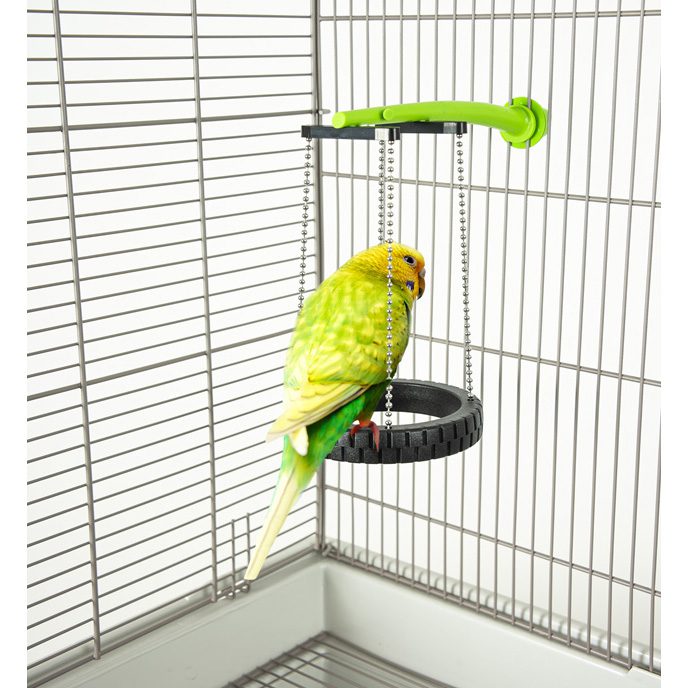 Cage Mount Tire Swing Bird Toy