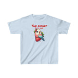 Parrot on a Strawberry Red Lettering Kids Heavy Cotton™ Tee