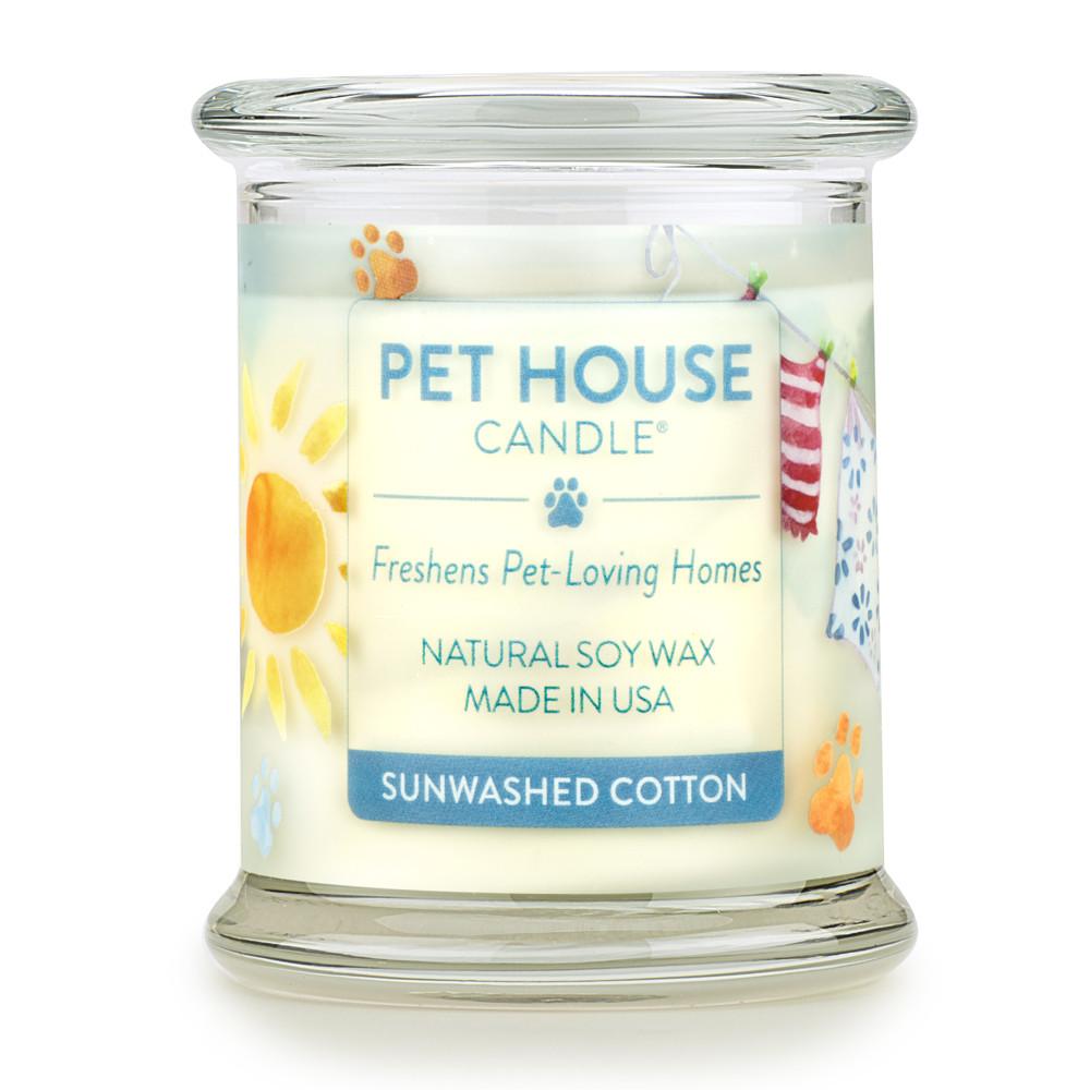 Sunwashed Cotton Pet House Candle