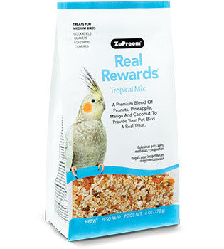 Zupreem Real Rewards Tropical Mix Medium Bird Treat 6 oz